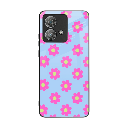 Bouquet back phone cover | glass case for motorola edge 40 neo 5g