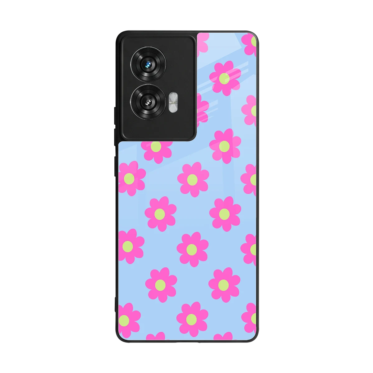Bouquet back phone cover | glass case for motorola edge 50 fusion