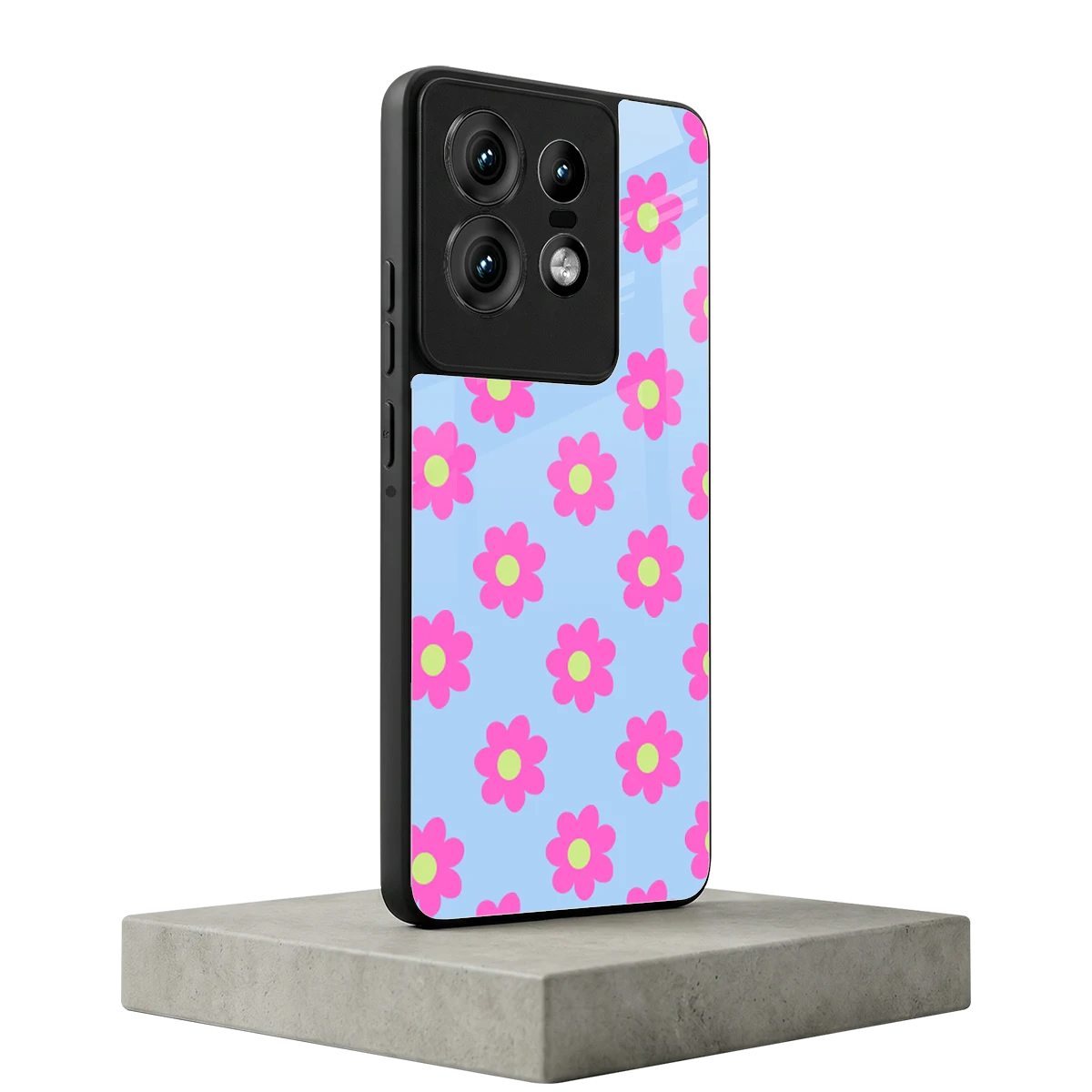 Bouquet motorola edge 50 pro mobile cover | shockproof glass phone case