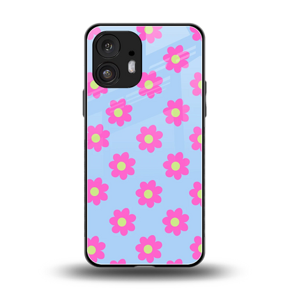 Bouquet back phone cover | glass case for nothing phone 2