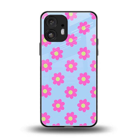 Bouquet back phone cover | glass case for nothing phone 2