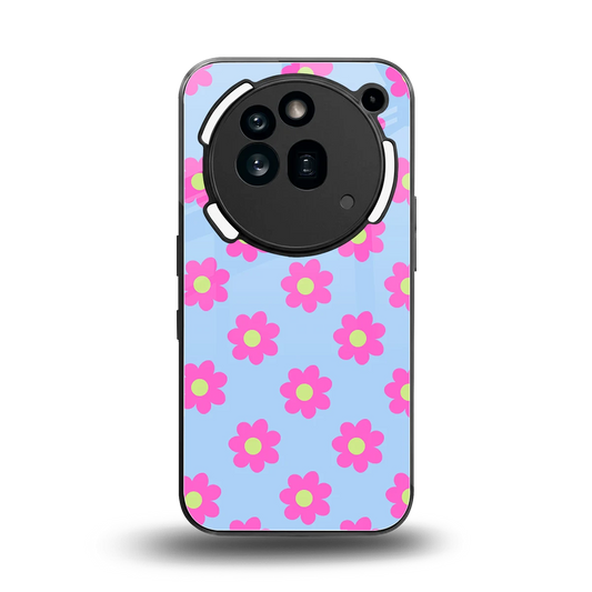 Bouquet back phone cover | glass case for nothing phone 3a pro