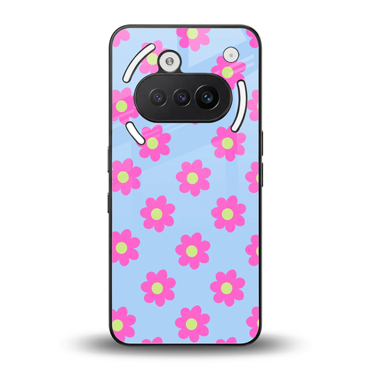 Bouquet back phone cover | glass case for nothing phone 3a