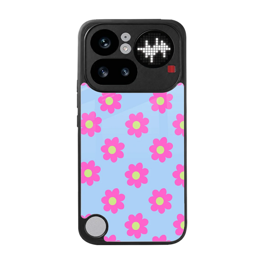 Bouquet back phone cover | glass case for nothing phone 4a pro