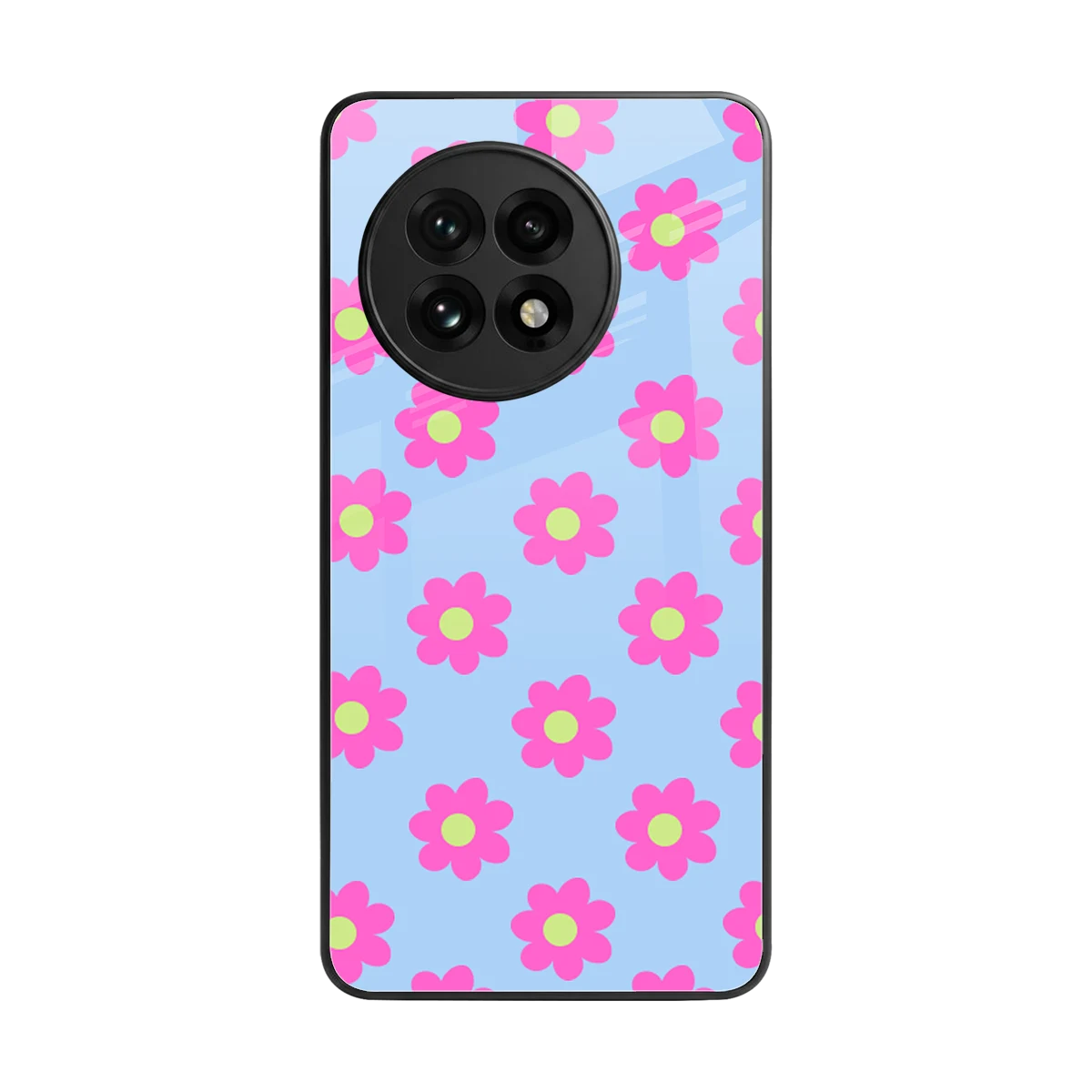 Bouquet back phone cover | glass case for oneplus 13r