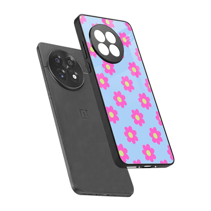 Bouquet sleek oneplus 13r cover with tempered glass back and TPU edges