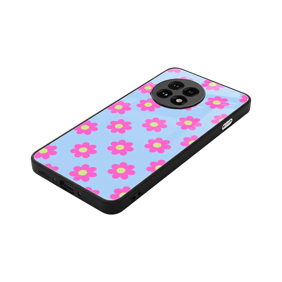 Bouquet stylish phone case for oneplus 13r | glossy glass and slim fit