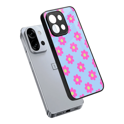 Bouquet sleek oneplus 13s cover with tempered glass back and TPU edges