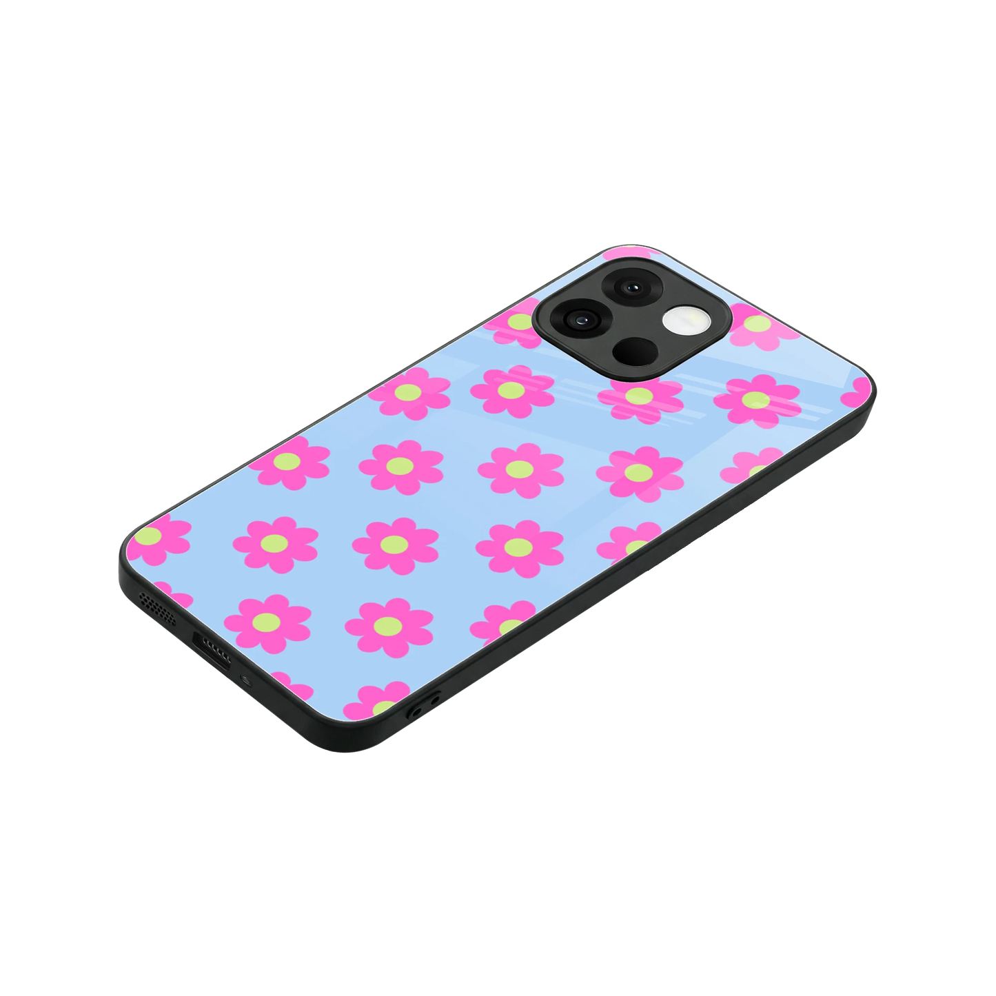 Bouquet stylish phone case for oneplus 13s | glossy glass and slim fit