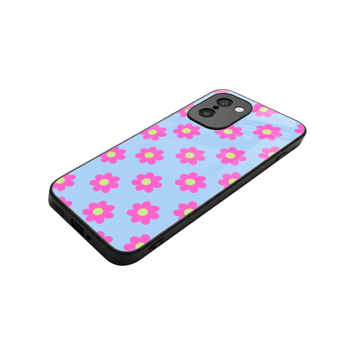Bouquet stylish phone case for oneplus 15r | glossy glass and slim fit