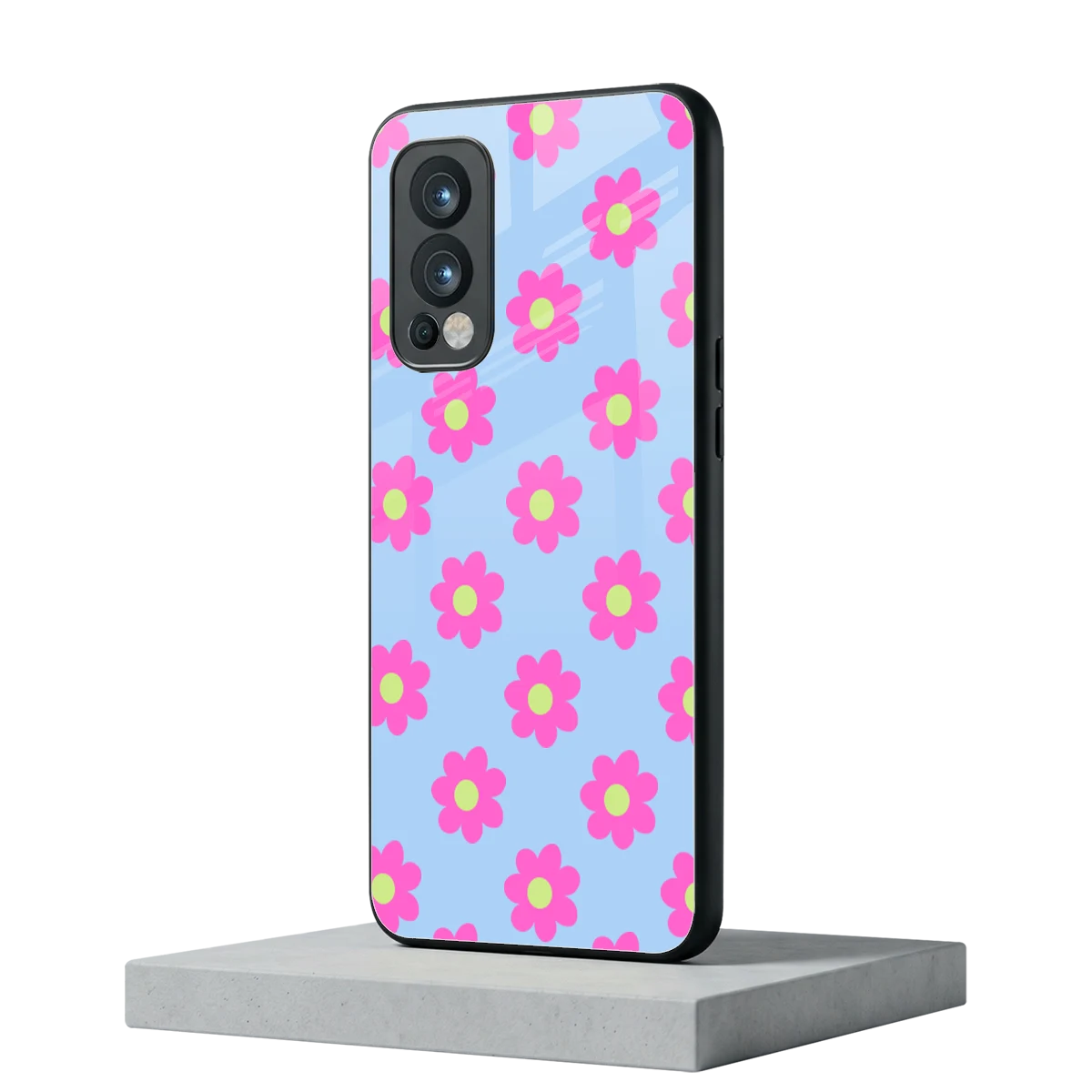 Bouquet oneplus nord 2 mobile cover | shockproof glass phone case