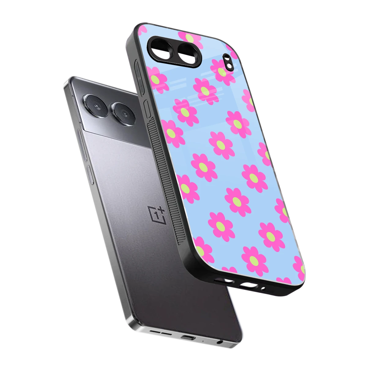 Bouquet sleek oneplus nord 4 cover with tempered glass back and TPU edges