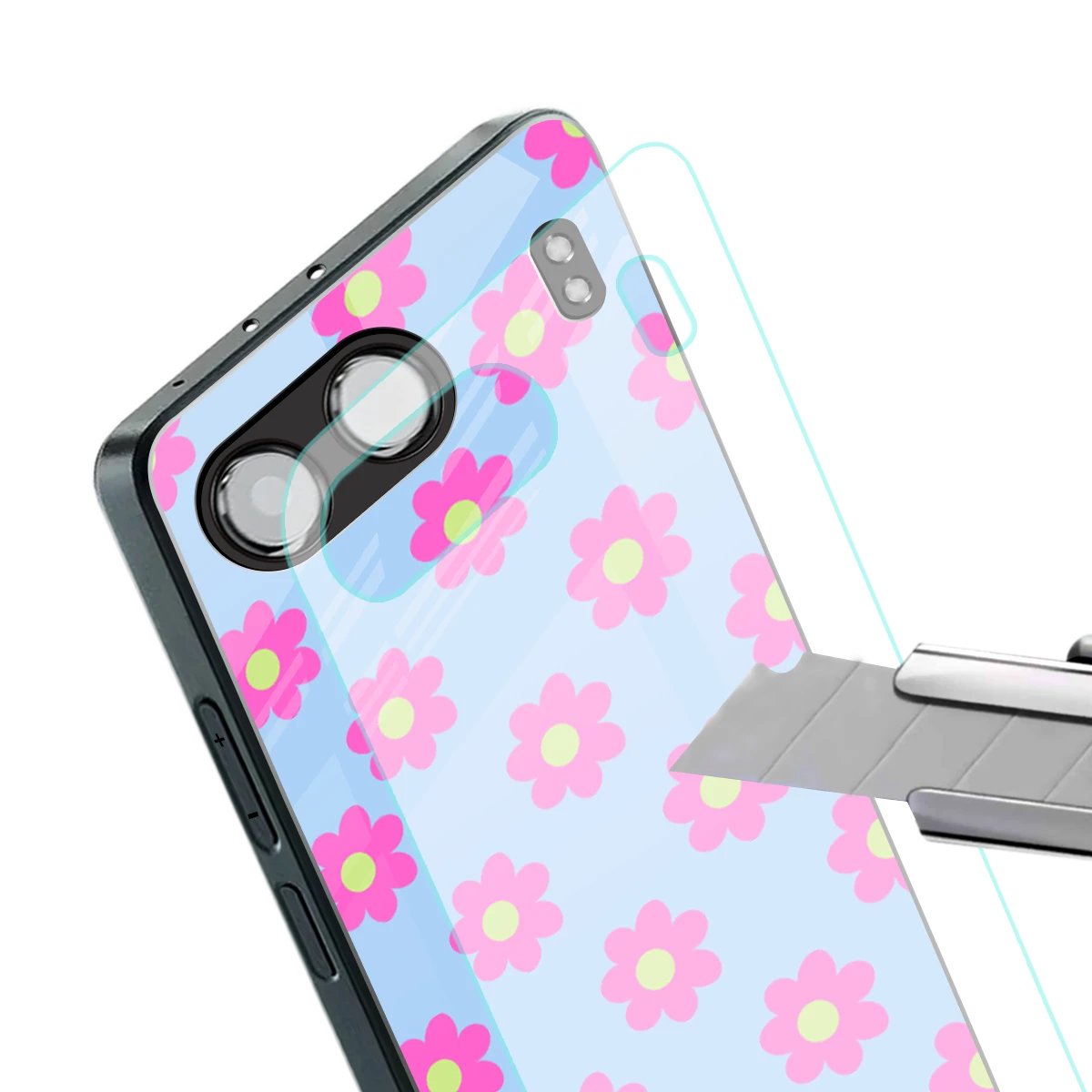 Bouquet stylish phone case for oneplus nord 4 | glossy glass and slim fit