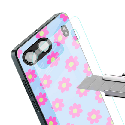 Bouquet stylish phone case for oneplus nord 4 | glossy glass and slim fit