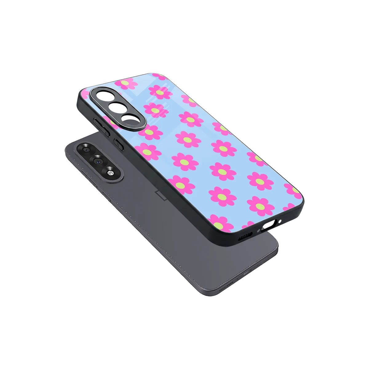 Bouquet sleek oneplus nord 5 cover with tempered glass back and TPU edges