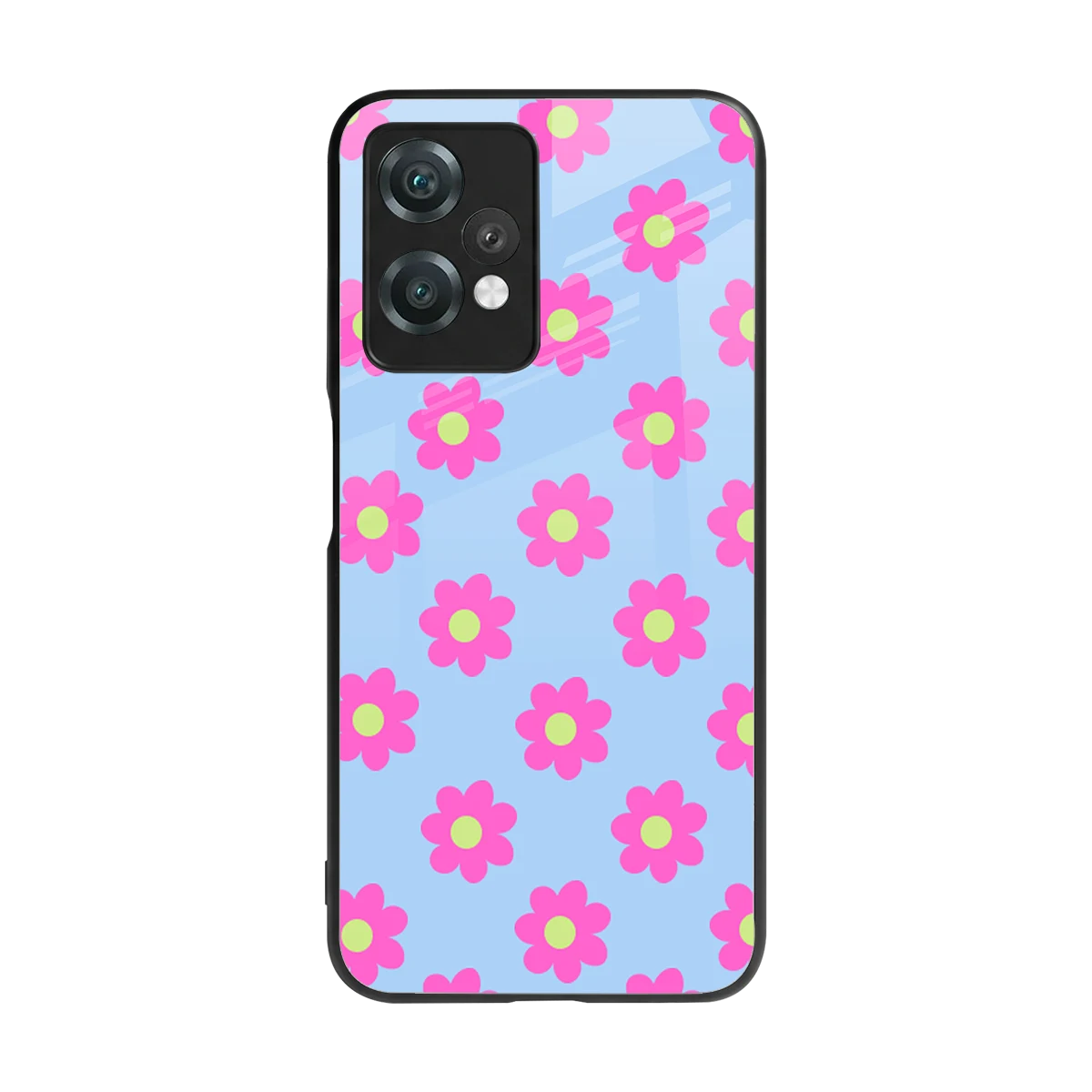 Bouquet back phone cover | glass case for oneplus nord ce 2 lite