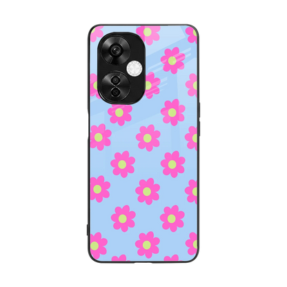 Bouquet back phone cover | glass case for oneplus nord ce 3 lite