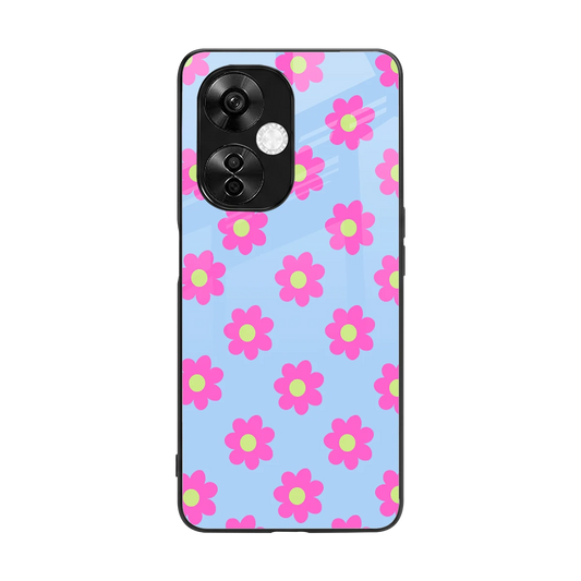 Bouquet back phone cover | glass case for oneplus nord ce 3 lite