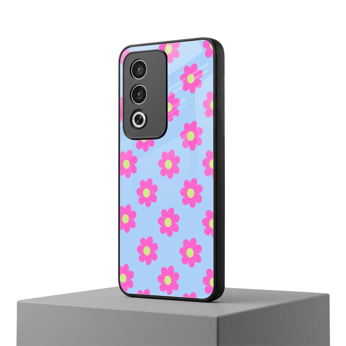 Bouquet oppo a3 pro mobile cover | shockproof glass phone case