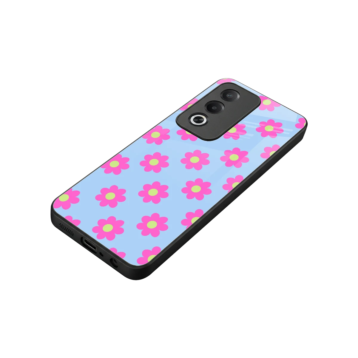 Bouquet stylish phone case for oppo a3 pro | glossy glass and slim fit