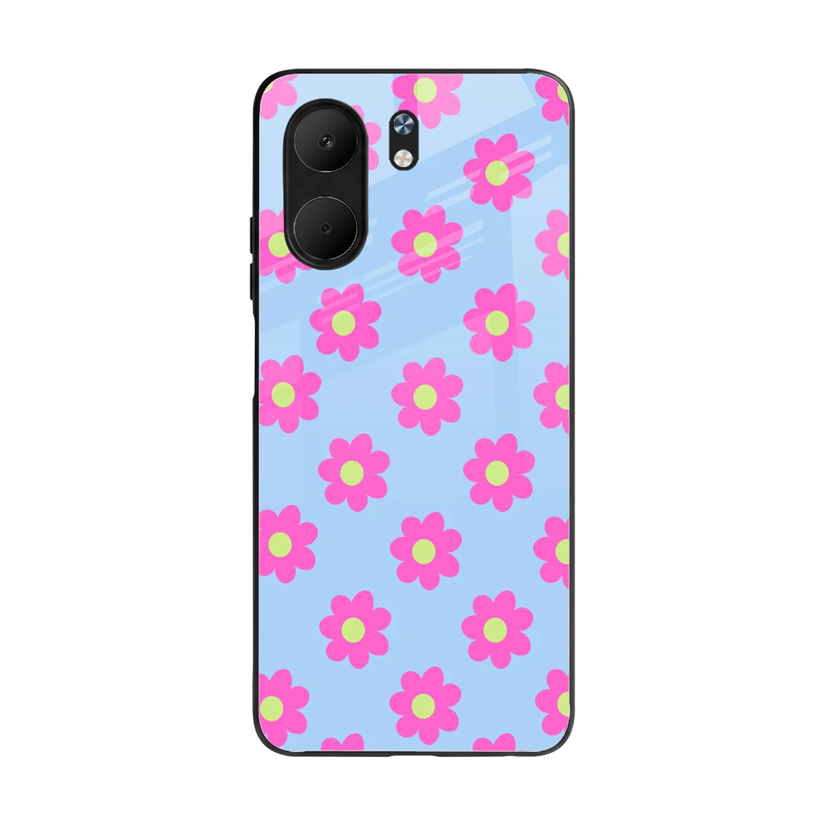 Bouquet back phone cover | glass case for oppo a5x 5g
