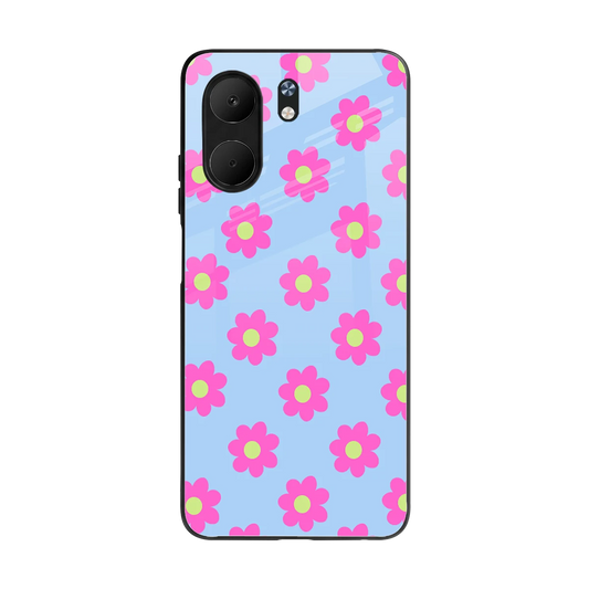 Bouquet back phone cover | glass case for oppo a5x 5g