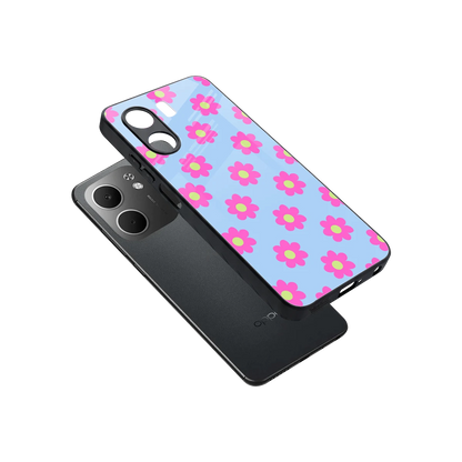 Bouquet sleek oppo a5x 5g cover with tempered glass back and TPU edges