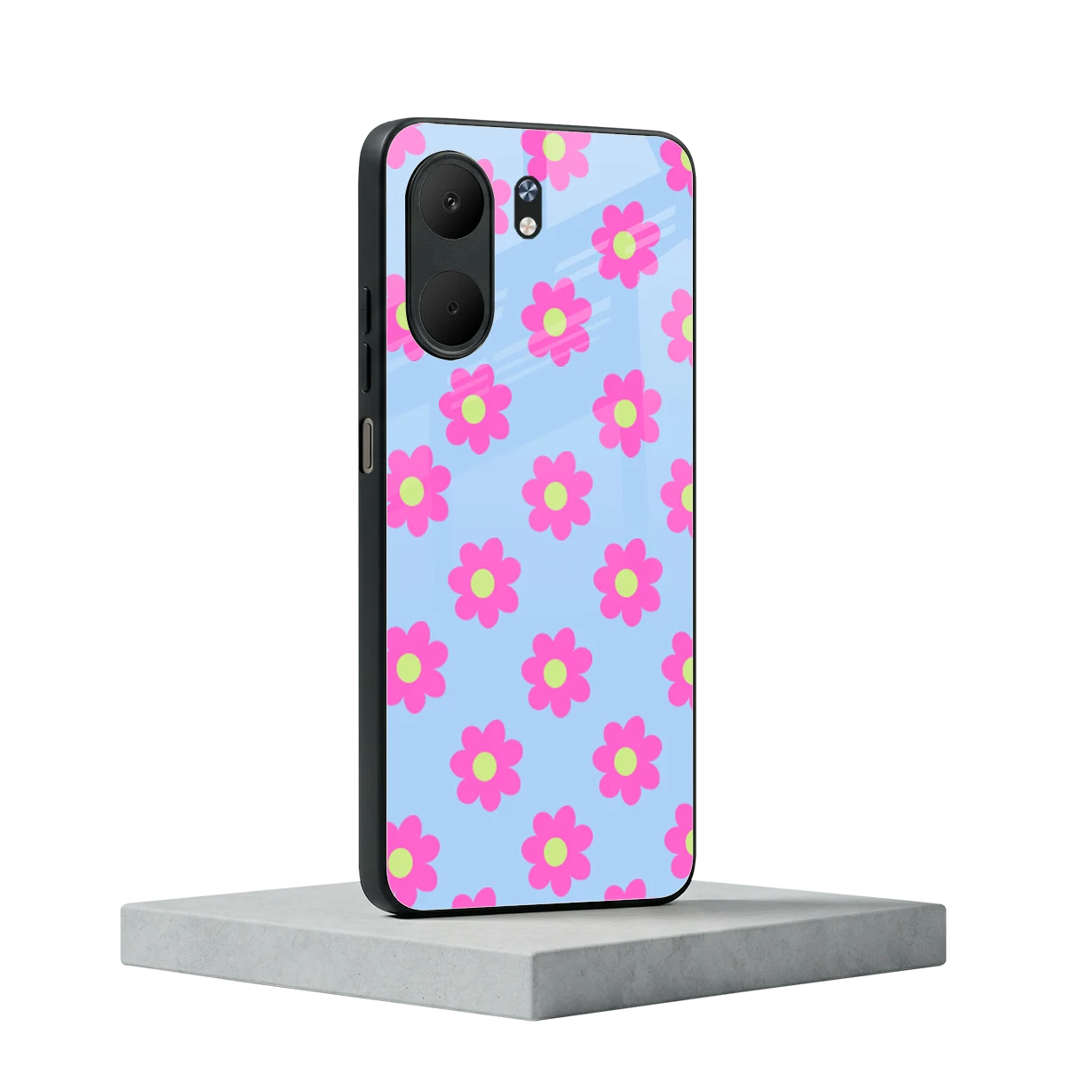 Bouquet oppo a5x 5g mobile cover | shockproof glass phone case