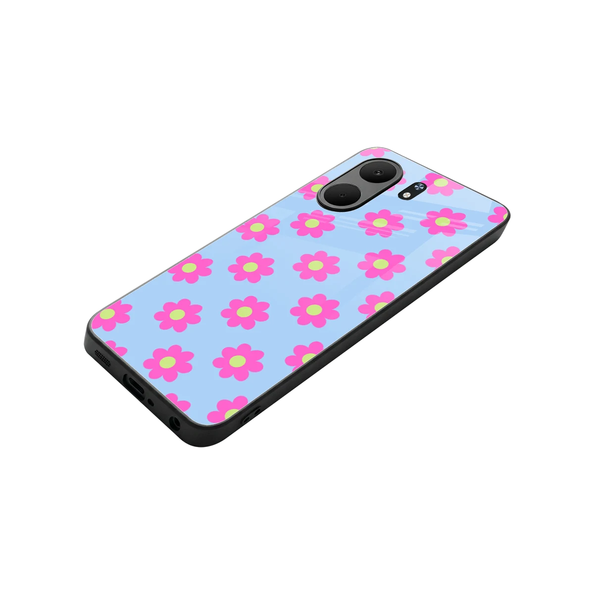 Bouquet stylish phone case for oppo a5x 5g | glossy glass and slim fit