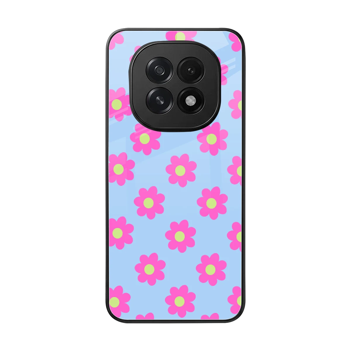 Bouquet back phone cover | glass case for oppo f29 5g