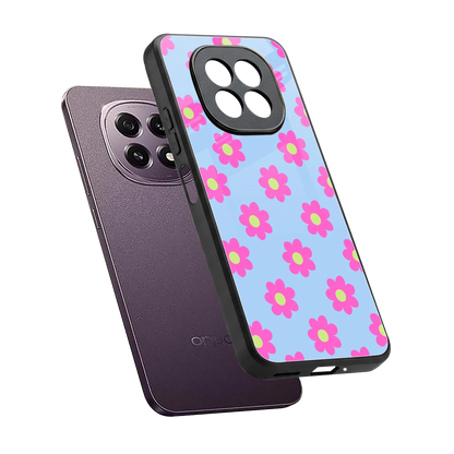Bouquet sleek oppo f29 5g cover with tempered glass back and TPU edges