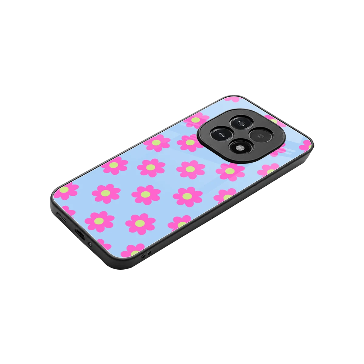 Bouquet stylish phone case for oppo f29 5g | glossy glass and slim fit