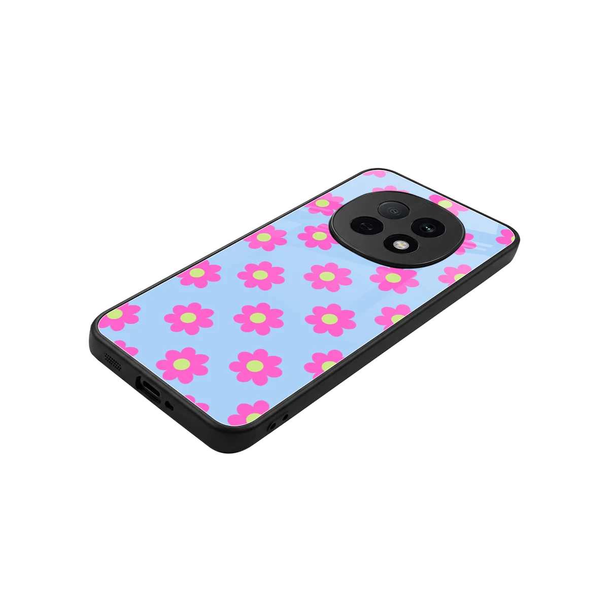 Bouquet stylish phone case for oppo f29 pro 5g | glossy glass and slim fit