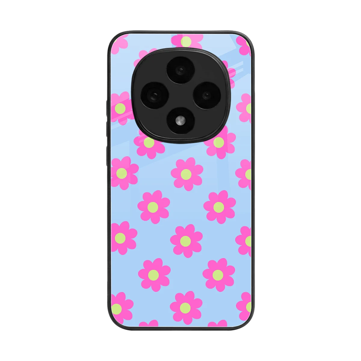 Bouquet back phone cover | glass case for oppo f31 pro 5g
