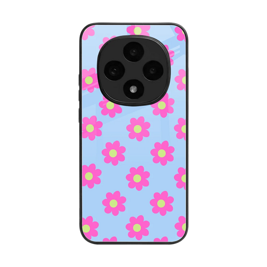 Bouquet back phone cover | glass case for oppo f31 pro 5g