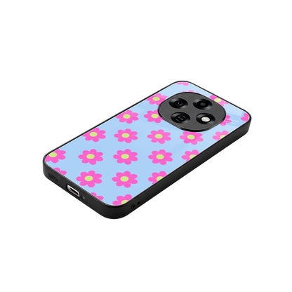 Bouquet stylish phone case for oppo f31 pro 5g | glossy glass and slim fit