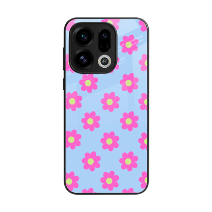 Bouquet back phone cover | glass case for oppo find x9