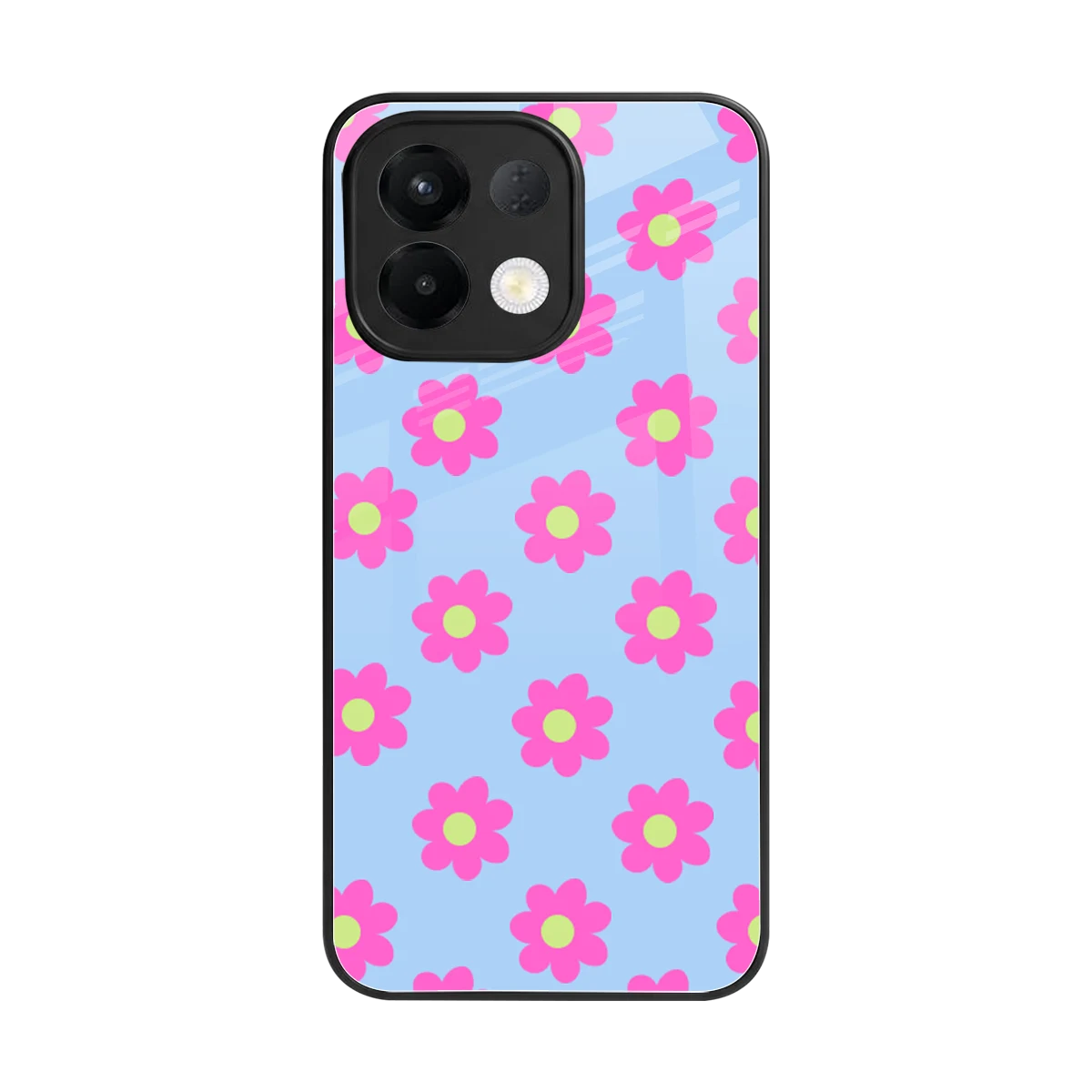 Bouquet back phone cover | glass case for oppo k13 5g