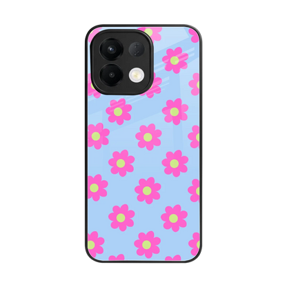 Bouquet back phone cover | glass case for oppo k13 5g
