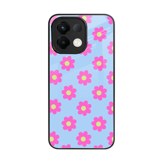 Bouquet back phone cover | glass case for oppo k13 5g