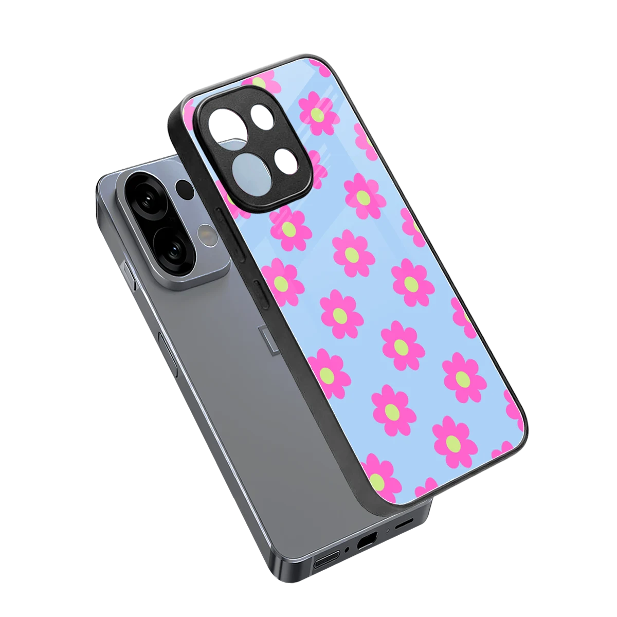 Bouquet sleek oppo k13 5g cover with tempered glass back and TPU edges