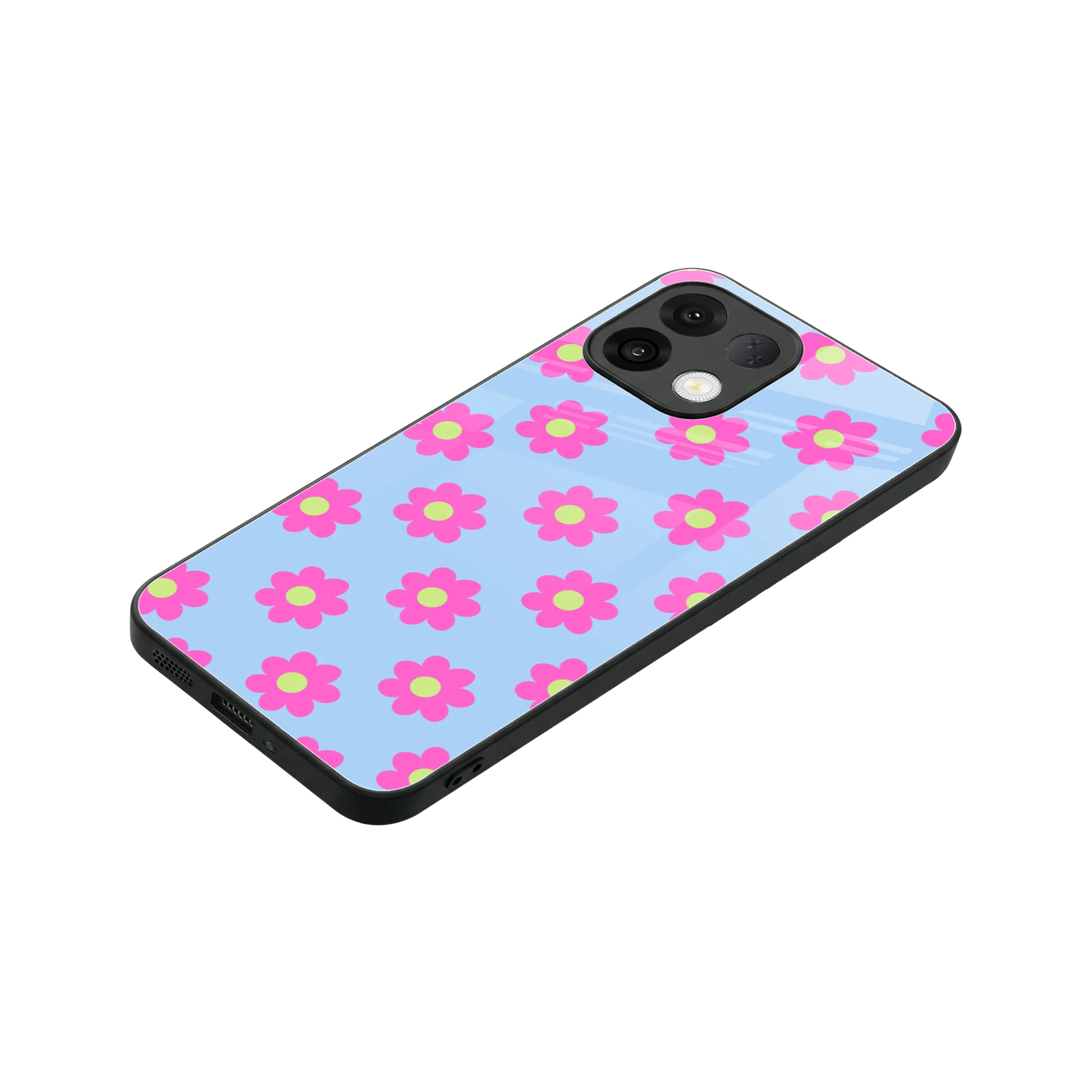 Bouquet stylish phone case for oppo k13 5g | glossy glass and slim fit