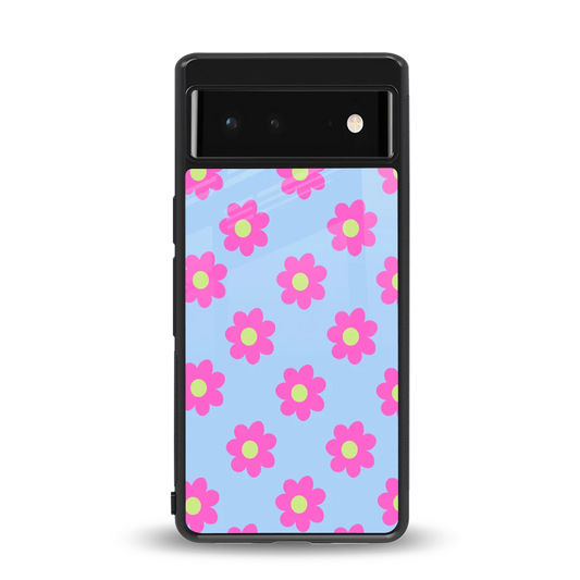 Bouquet back phone cover | glass case for google pixel 6a