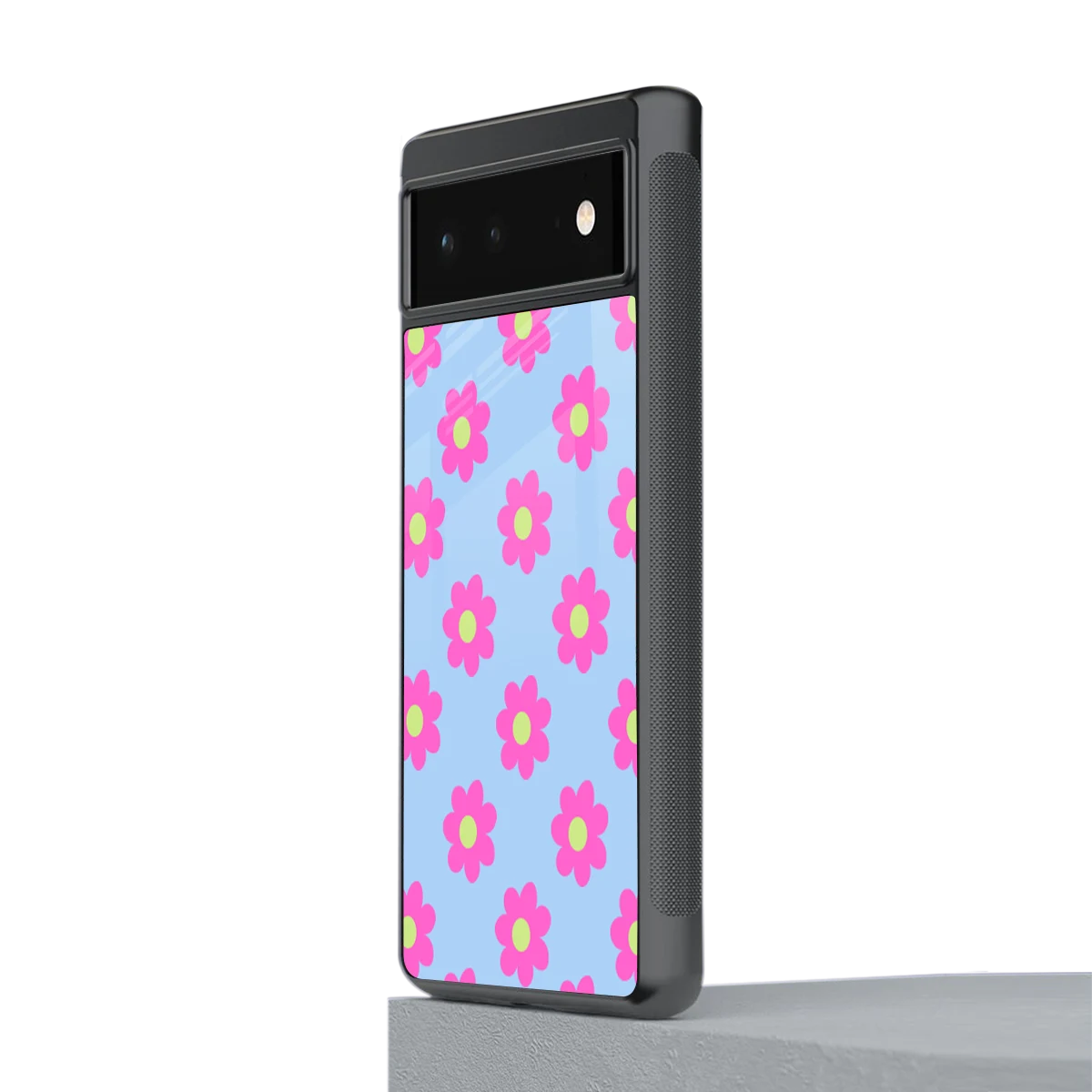 Bouquet stylish phone case for google pixel 6 | glossy glass and slim fit