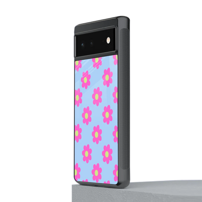 Bouquet stylish phone case for google pixel 6 | glossy glass and slim fit