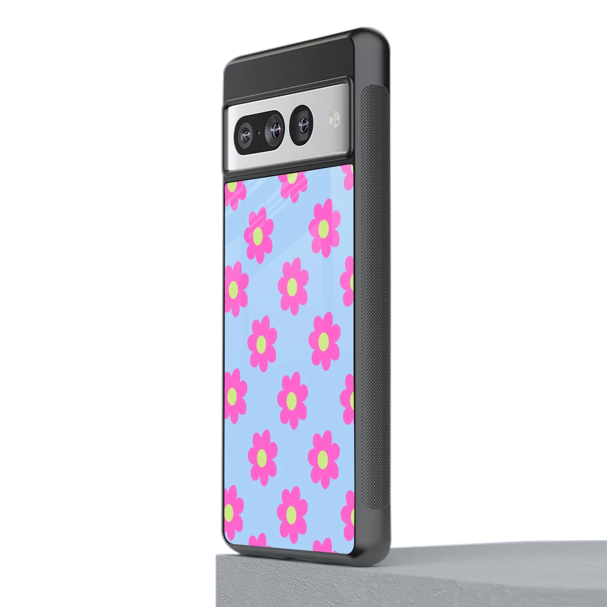 Bouquet stylish phone case for google pixel 7 pro | glossy glass and slim fit