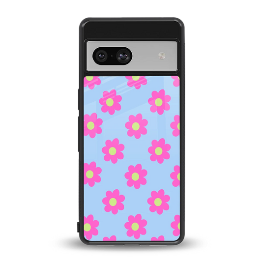 Bouquet back phone cover | glass case for google pixel 7a