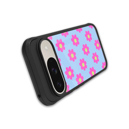Bouquet stylish phone case for google pixel 9 | glossy glass and slim fit