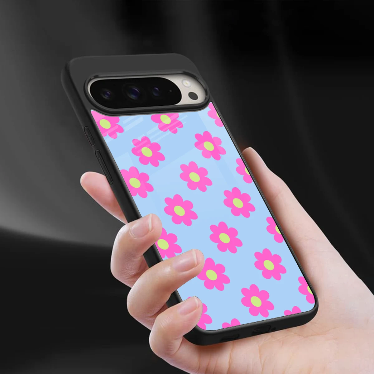 Bouquet sleek google pixel 9 pro cover with tempered glass back and TPU edges
