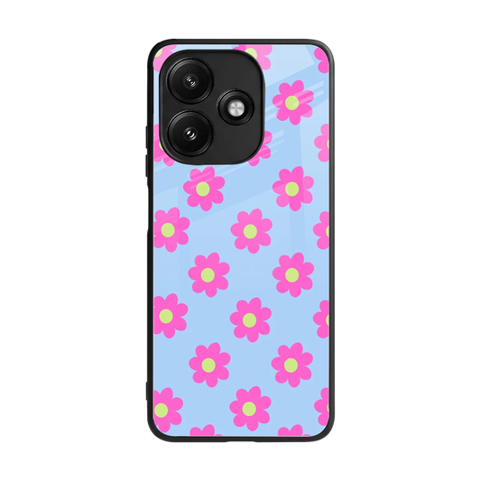 Bouquet back phone cover | glass case for redmi 12 5g